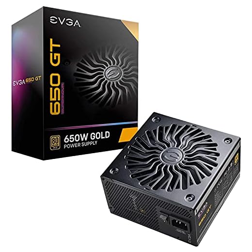 EVGA SuperNOVA GT, 80 Plus guld 750 W, helt modulär, Auto Eco Mode med FDB-fläkt, 7 års garanti EVGA Supernova 650 GT – 80+ GULL