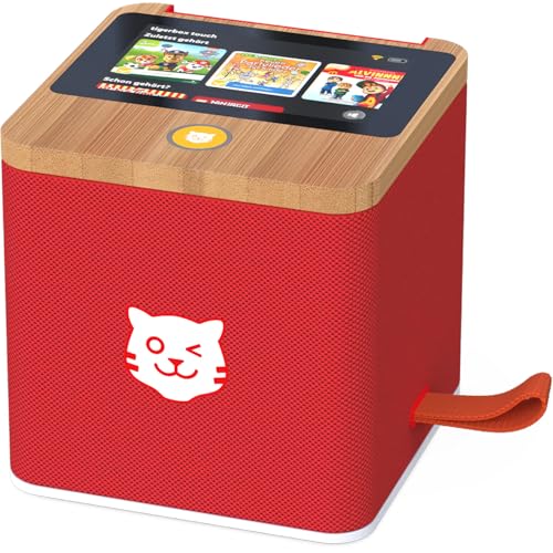 tigermedia tigerbox Startpaket rot WLAN Box Streamingbox Audioplayer Kinder Hörspiel Hörbuch Lieder Kinderzimmer Geschenkidee Mädchen Geburtstag