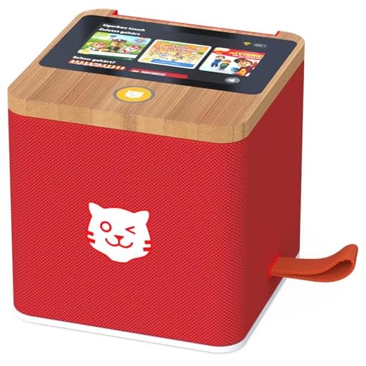 tigermedia tigerbox Startpaket rot WLAN Box Streamingbox Audioplayer Kinder Hörspiel Hörbuch Lieder Kinderzimmer Geschenkidee Mädchen Geburtstag
