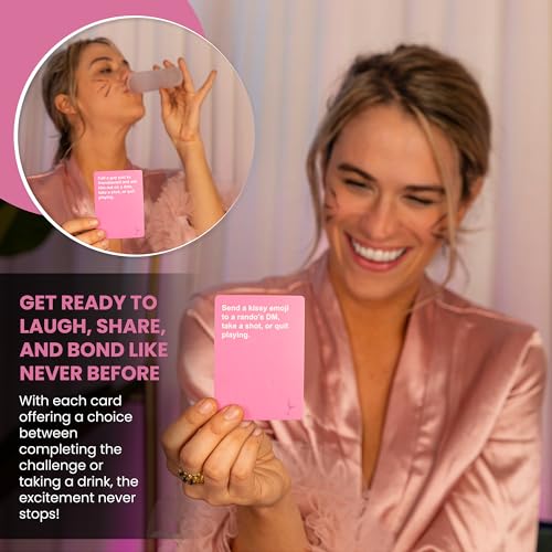 Do or Drink Girls Night - Bachelorette Party and Drinking Games with 250 Cards - Hilarious Challenges for Girls Weekend, 21st Birthdays, Bridal Showers - Great Party Starter for Game Night