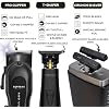 Supreme Trimmer 3-in-1 Barber Bundle | Pro Clipper Lite, T-Shaper Trimmer & Crunch Foil Shaver | Professional Beard Trimmer Mens Hair Clipper Kit | Black