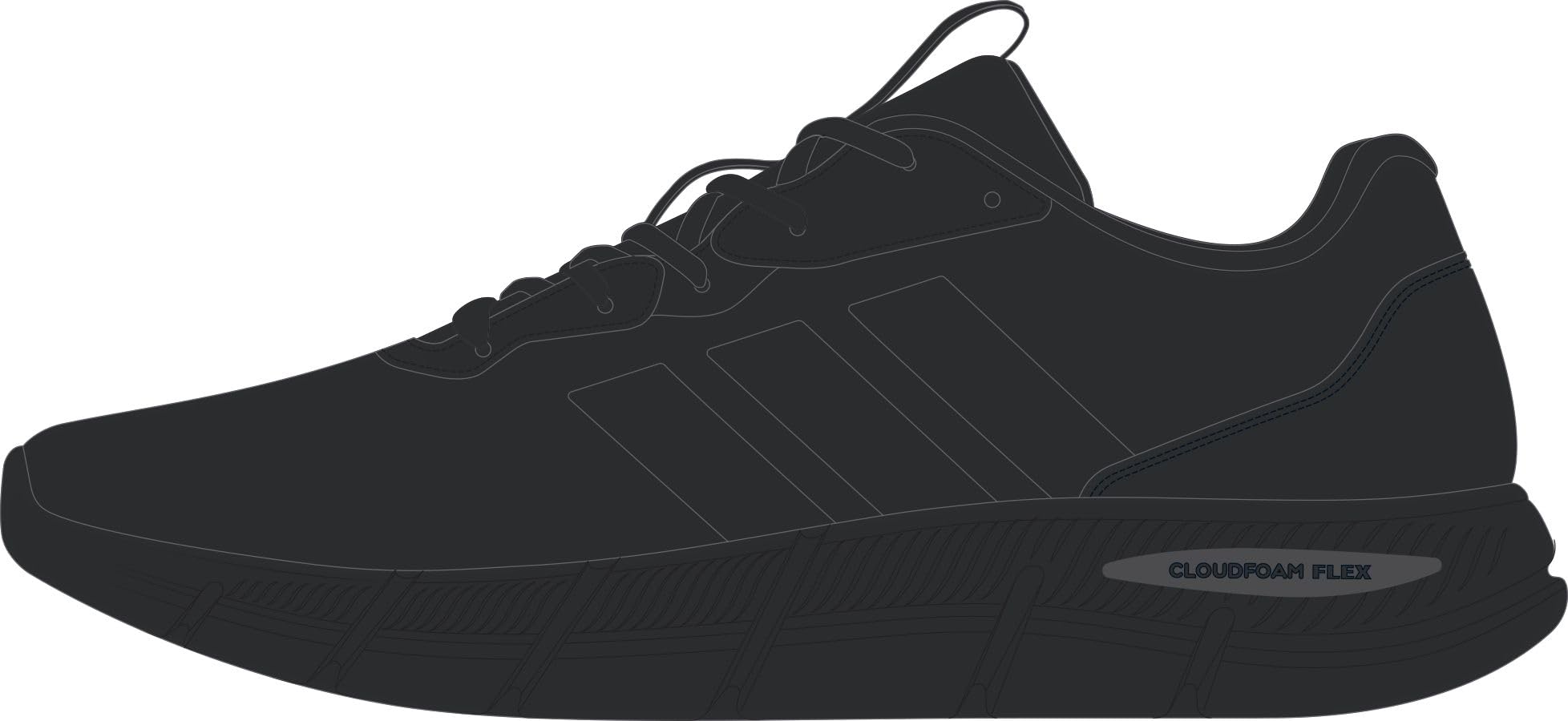 adidas Herren Cloudfoam Flex Laces Shoes – Bild 9