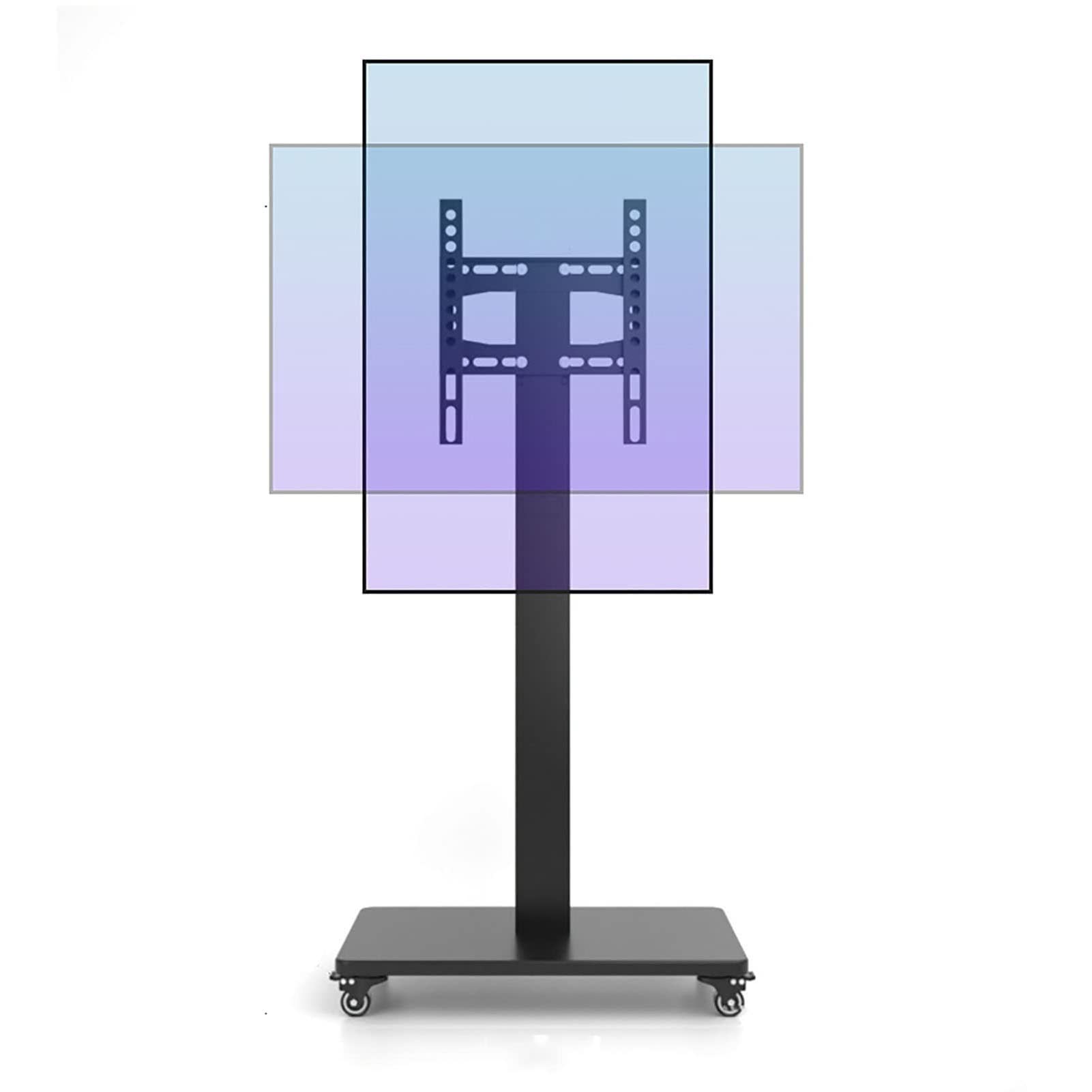 DFGHNBVC Universal Tv Stand Universal Tv Stand Mobile Tv Cart On Wheels Standportable Floor Tv Stand Holds, Horizontal And Vertical Screen Fixed, For 32-65 Inch Led Flat Screen