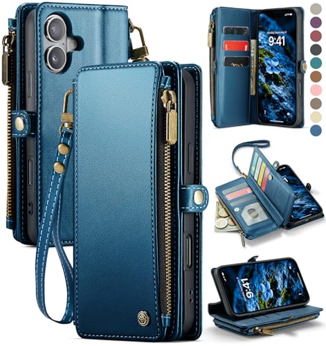 Defencase for iPhone 16 Plus Wallet Case with RFID Card Holder, Dark Blue by Defencase - Used condition - US$18.57