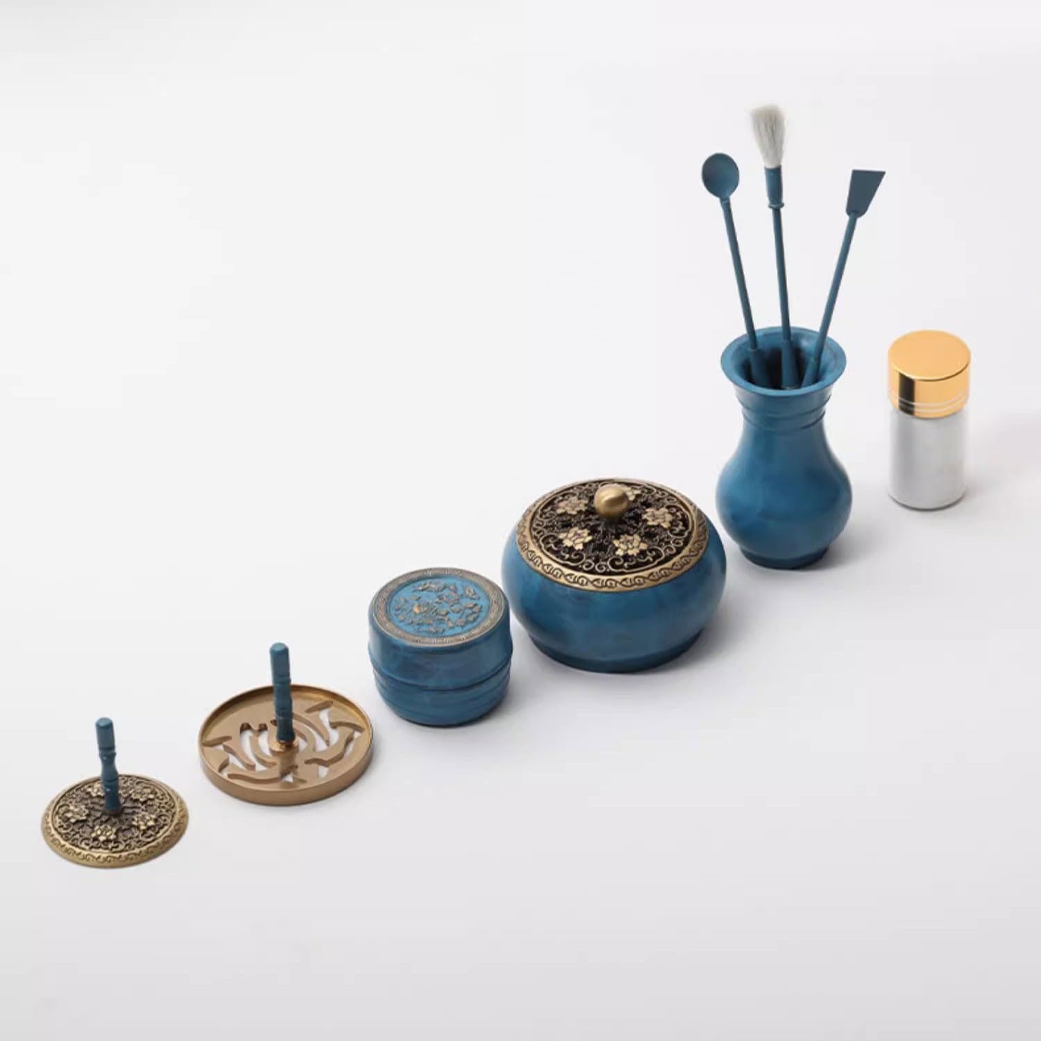 Amazon｜SciAza 中国 お香 セット 香炉 セット 中国 香道具 セット 拓