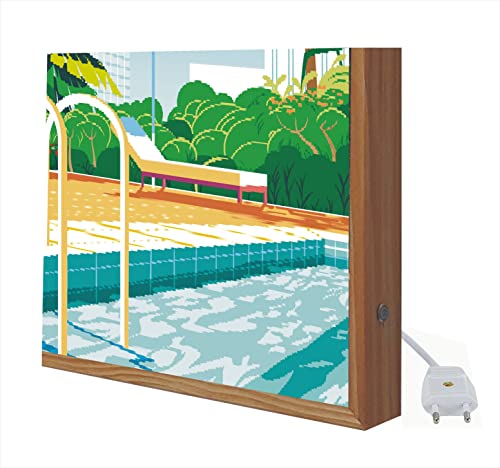 Affiche vintage retro Bahamas lumineuse finition premium LED
