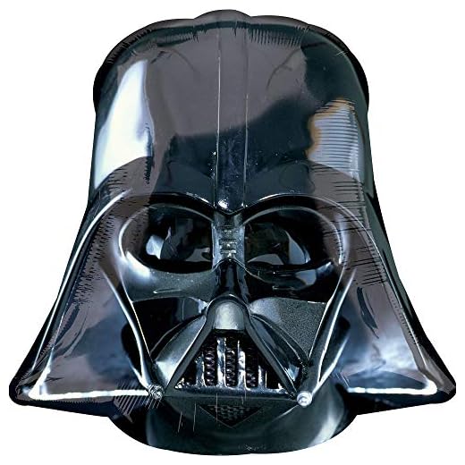 Amscan Anagram 2844501 - Globo de papel de aluminio de Star Wars Darth Vader SuperShape - 25 pulgadas, color negro