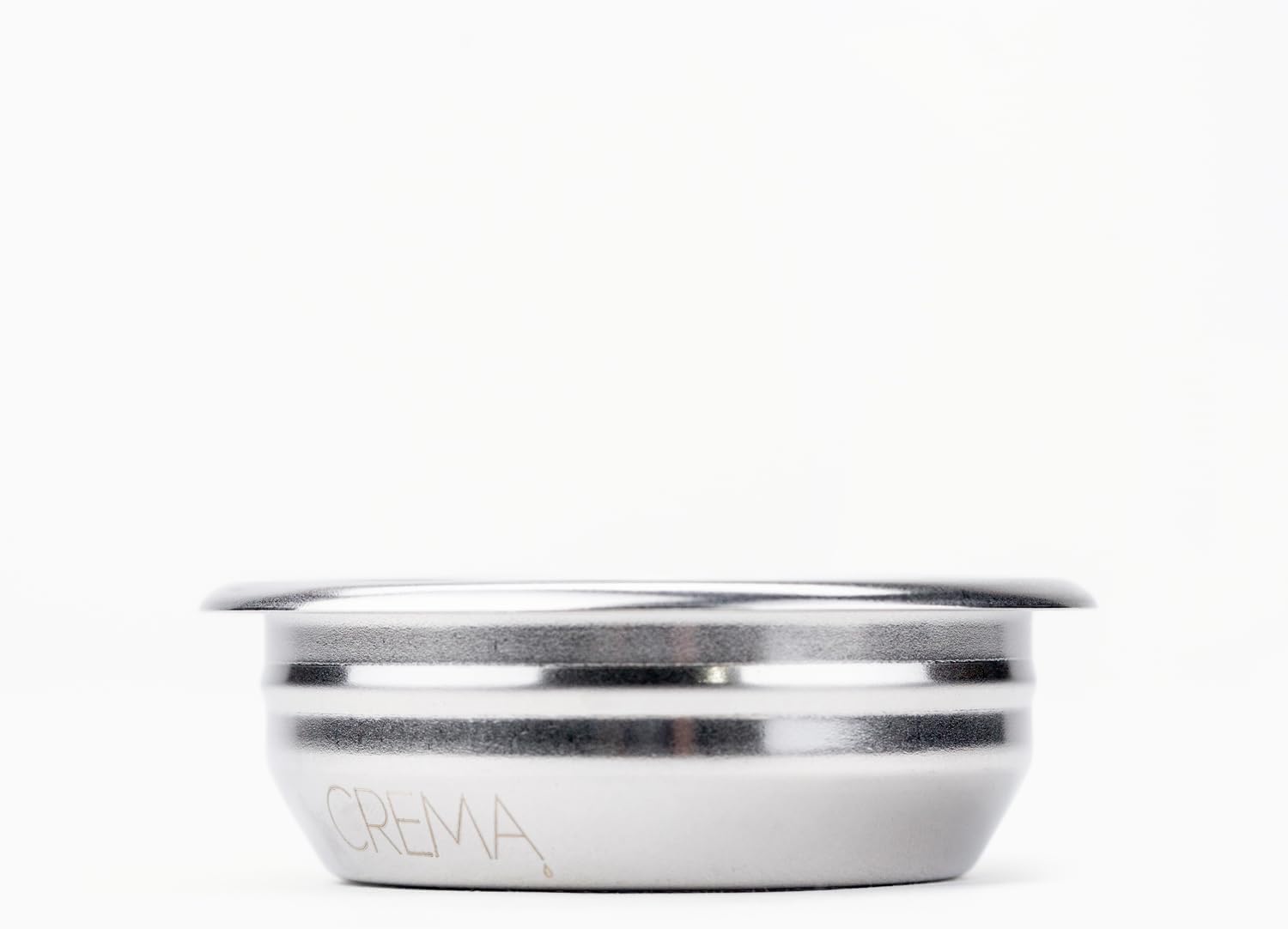 Crema Coffee Products 58mm Filter Basket | Double Shot Non-Pressurized Stainless Steel Basket | Compatible with Breville 58mm Portafilters | Precise Tapered Profile for Consistent Espresso Shots