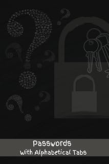 Passwords Book: Sharp Password Keeper/Log Book: Usernames, Passwords, Websites with Alphabetical Tabs