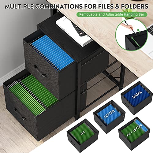 Raybee File Cabinets For Home Office 2 Drawer File Cabinet Filing Cabinets For Home Office Small File Cabinet On Wheels Office File Cabinets Fabric,For Letter/Legal / A4 #TOP3