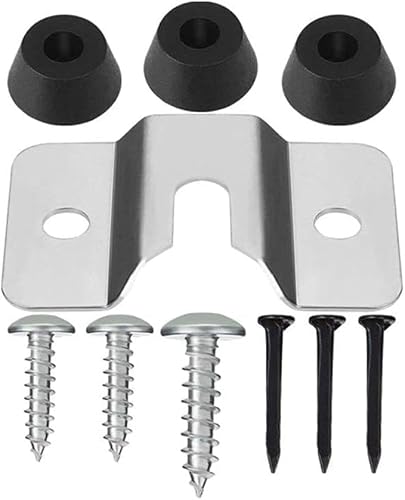 Silver Mounting Bracket Kit Screws Darts Boards for Wall Hanging Mounting Bracket Kit Darts and Equipment Nails, Stabilizers for Hanging Dartboard Leisure Sports and Game Room