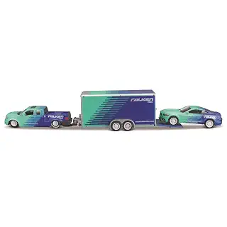 Maisto（マイスト） 1/64 デザイン チーム ハウラーシリーズ ／ ミニカー ダイキャストカー 完成品 (2004 フォード F-150 / 2015 フォード マスタング GT ファルケン グリーン/ブルー)