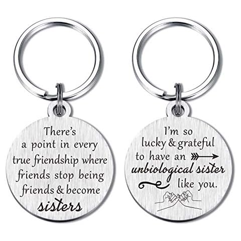 MXRSDF Cute Friendship Gifts for Women Girls, Best Friends Keychain Set, Birthday Gifts for BFF, Graduation Gift for Her Cover