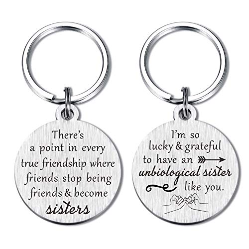 MXRSDF Cute Friendship Gifts for Women Girls, Best Friends Keychain Set, Birthday Gifts for BFF, Graduation Gift for Her