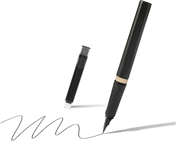 VILLCASE Penna Stilografica Trasparente Ricaricabile Con Assorbitore - Piuma Fine - 4