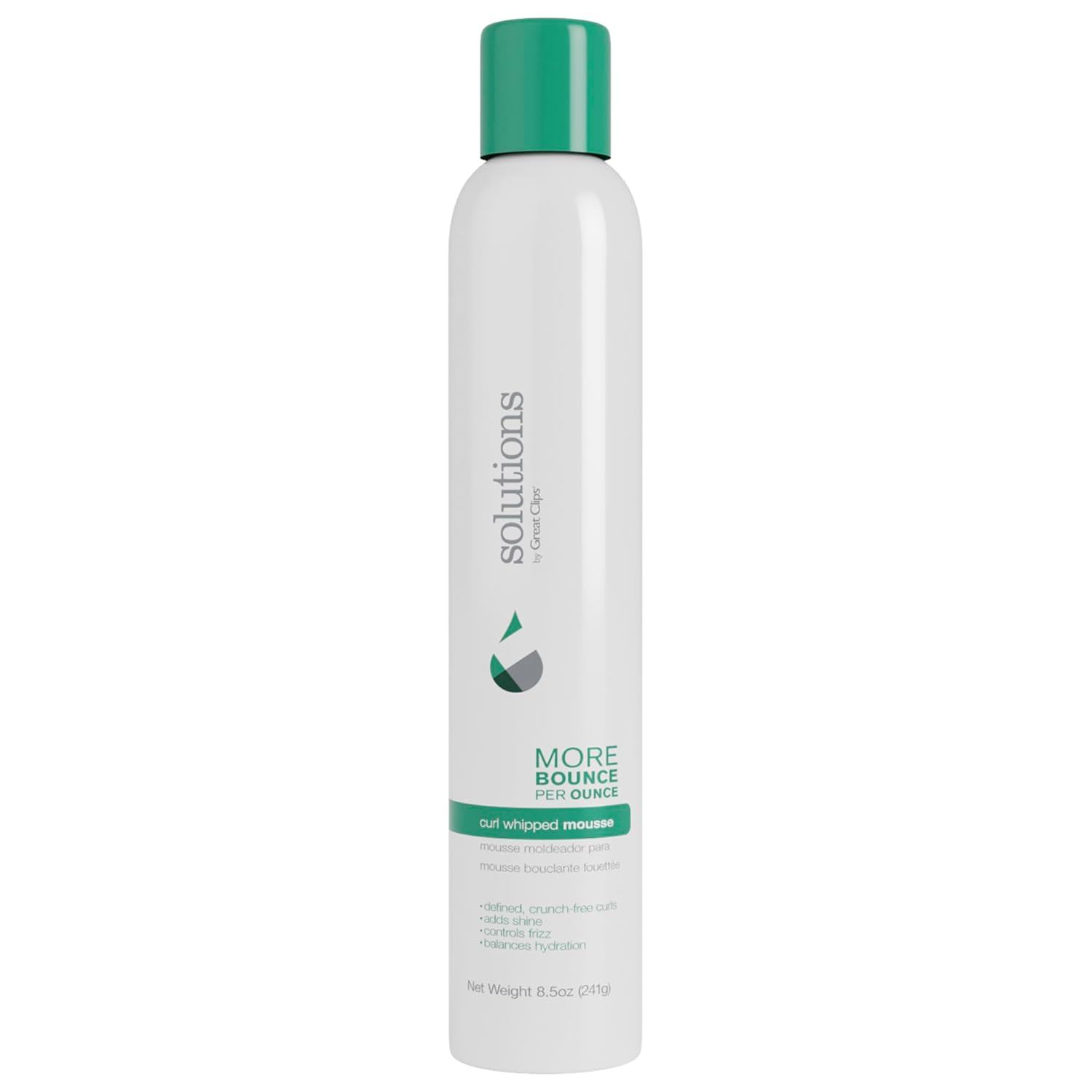GREAT CLIPS Solutions Curl Whipped Mousse, 8.5oz | Define & Enhance Curls | For Wavy to Curly Hair