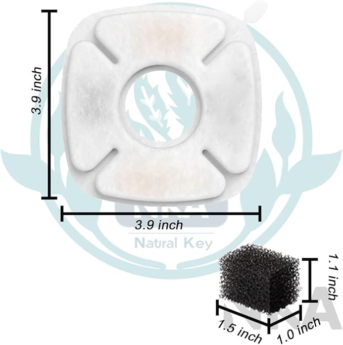 40 Filtros Repuesto Fuente Agua Gato Compatible Veken 2.8L 2L 4L miniatura 2
