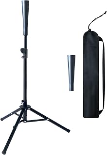 Pitrungo Baseball Tee Softball Tee Batting Tee for Hitting T Ball Set Tee Ball Stand for Kids Teens Adults Adjustable Tee Height 30''-45'' Portable W/Carry Bag for Outdoor Indoor