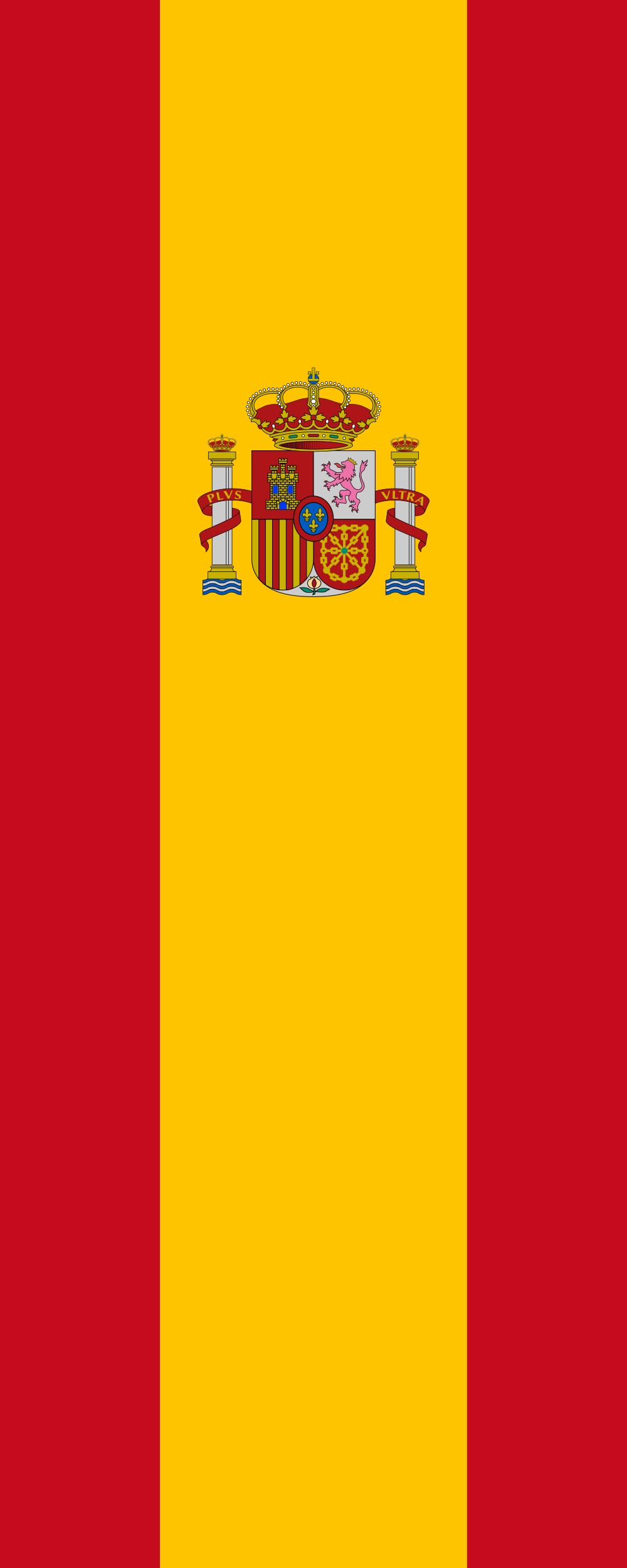 Drapeau Espagne 3.5m² grand format vertical 300x120cm haute résistance