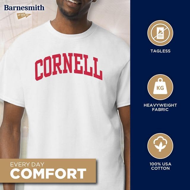 Ivysport Cotton Short Sleeve White T-Shirt with Classic Logo, Unisex - Image 3