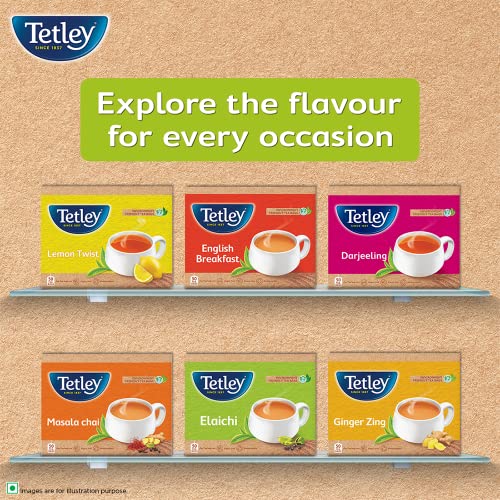 Image of Tetley | Elaichi Flavoured Chai | Black Tea | 50 Tea Bags (Pack of 3)