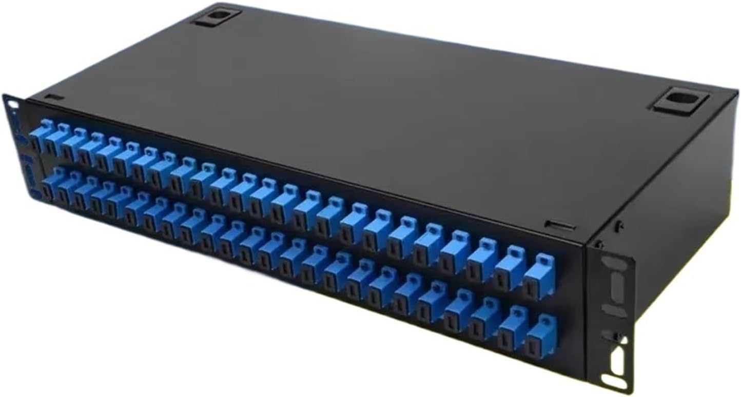 48 Port Junction Box SC Full Configuration 48 Core Fiber Optic Distribution Frame Panel Square Head with Pigtail Flange