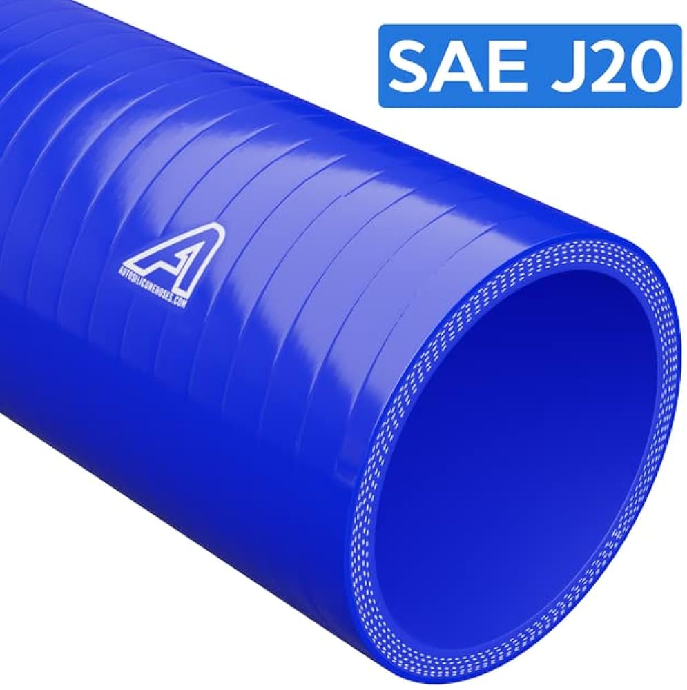 Tubo In Silicone Blu Per Auto - Diametro Interno 35mm, Lunghezza 76mm, 0 Gradi, Con Morsetti, Per Refrigerante