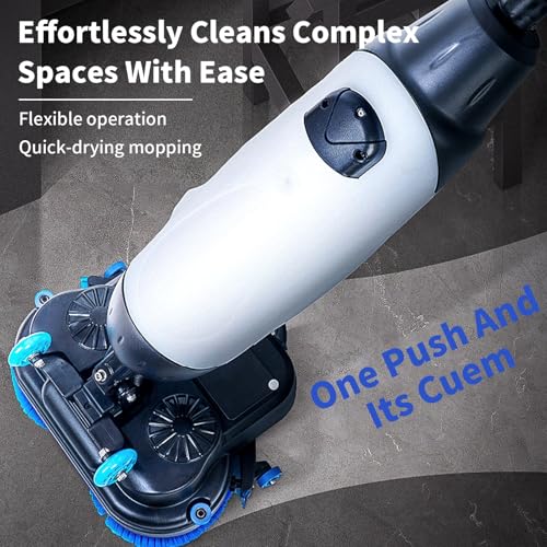 Lavasciuga Pavimenti Professionale, Con Pista Di Pulizia Da 43 Cm, Lucidatrice E Pulitrice Per Pavimenti Multifunzione, 240 Giri/Min, Pulizia Profonda Di Piastrelle, Pavimenti In Legno White - 3