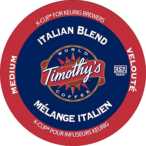 Timothy's World Coffee, Italian Blend, , K-Cups for Keurig Brewers, 25-Count Box (Pack of 2)
