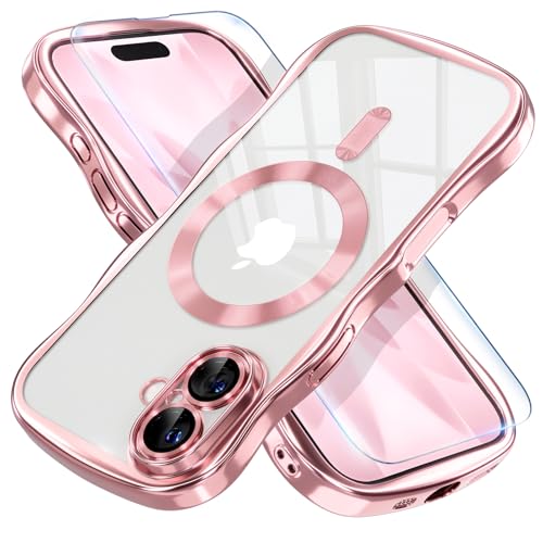 Misea Magnetic for iPhone 17 Case Compatible with MagSafe, Pink