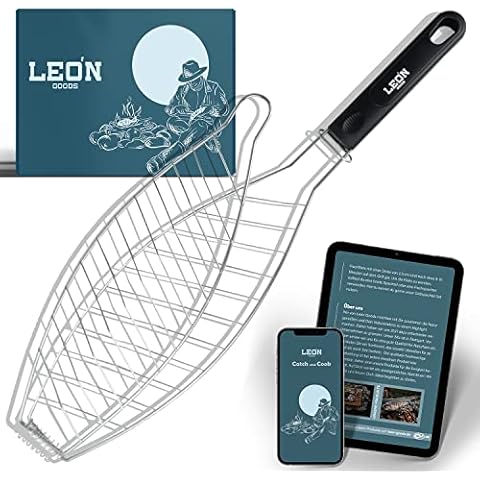 LEÓN Ünye - Barbacoa de pescado de acero inoxidable Cover