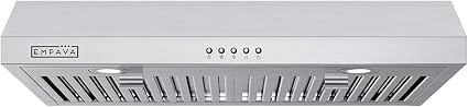 Empava Ductless Under Cabinet Range Vent Hood 30 Inch, Button