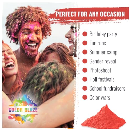 Color Blaze Holi Color Run Powder - 5 lbs Red - Bulk by Color Blaze - Used condition - Image 4