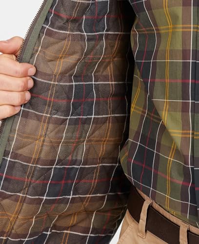 Barbour Mens Waistcoat/Zip-in Liner - Quilted 38 Olive4