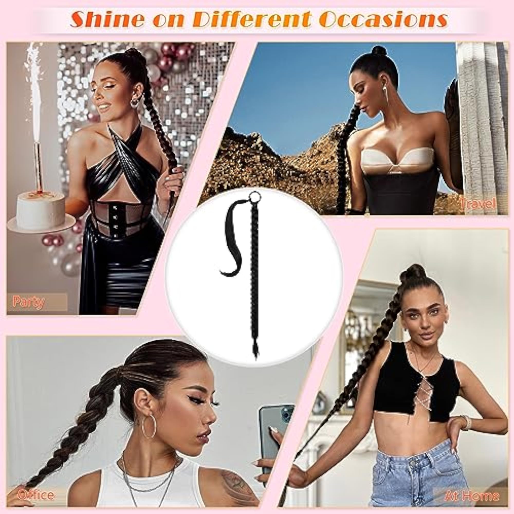 Long Straight Wrap Around Ponytail Hair Extension