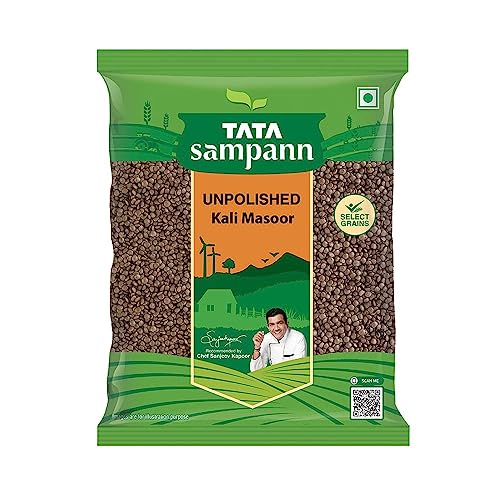 Kali Masoor Dal Green Velly 1kg de lentilles noires entières non polies