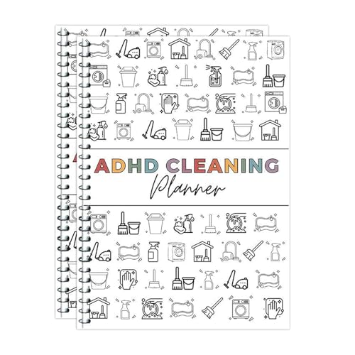 Adhd Cleaning Planners, Adhd Planner, Adhd Cleaning And Organizing Planner, Household Cleaning Schedule & Checklist Management, Daily Weekly Monthly C