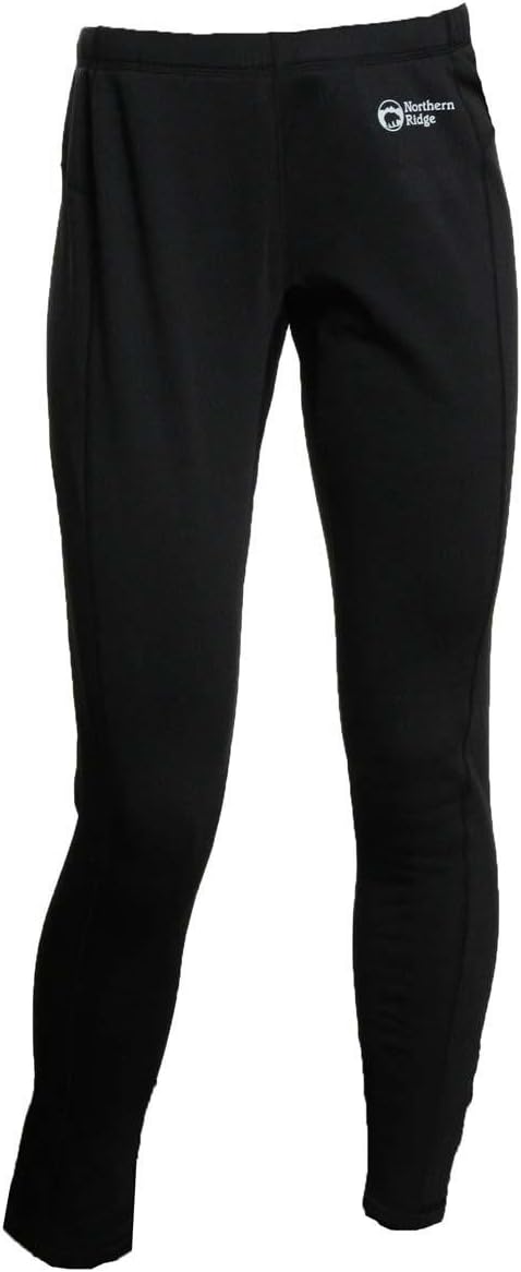 Womens Thermal Fleece Pants (Black/X-Large)