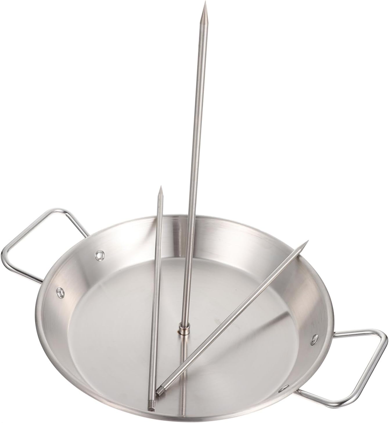 Bbq Grill Accessories Chicken Turkey Roast Rack Detachable Kebab Rack for Camping Picnic