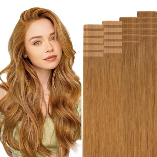 HOTBANANA Invisi Edge Tape in Hair Extensions Human Hair, 22inch