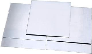 Bclla Zkenshan-Copper Sheet High-Purity Zinc Sheet Pure Zinc Zn Sheet Plate Metal Foil 100mmx100mmx0.5mm for Power Tool 5pcs 5pcs, High Purity and Durable