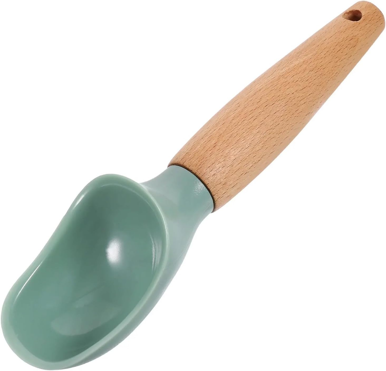 Ice Cream Scoop ABS Wooden Handle Kitchen Tool For Making Round Ice Cream Balls Fruit Melon Balls 1Pc