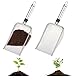 FitRepa 2 PCS Gartensieb aus Edelstahl Kompostsieb mit Griff, Erdsieb Sandsieb, für Erde, Steine, Kompost, Unkraut, Sand, Schotter und Saatgut (3.8mm Mesh)