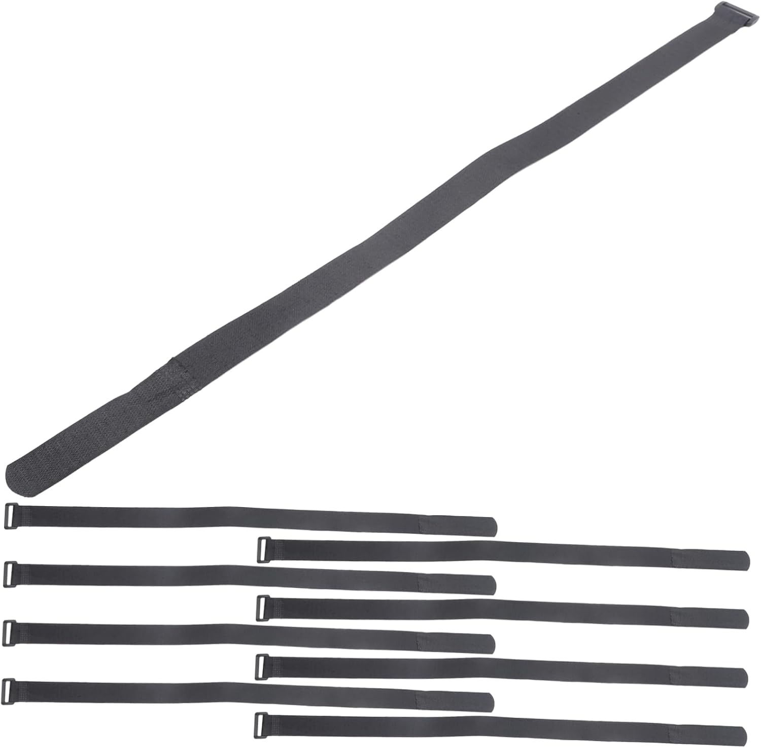 YARNOW 12Pcs Adjustable Cinch Strap for Yoga Mats and Gear Reusable Hook and Loop Straps for Storing Models and More Durable