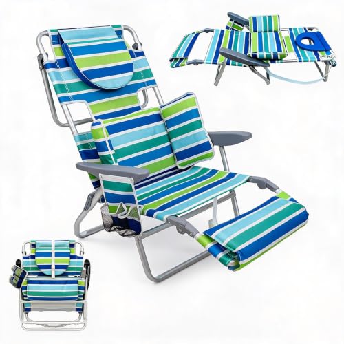 Garvee 3-in-1 Folding Beach Chair