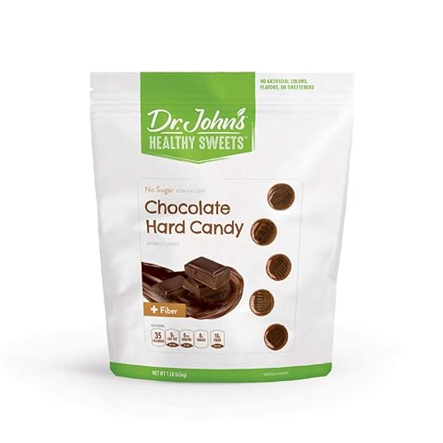 Dr Johns Healthy Sweets Caramelos duros de chocolate sin azúcar 100 unidades 1 libra disponible en Yaxa Colombia