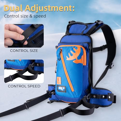 QUNATURE Ski Harness Leash for Kids Safe Speed Control and Fall Protection Adjustable Leash for Toddler Snowboarding Ski Training Gear Accessories Snow Skiing Equipment for Children by QUNATURE - Image 3