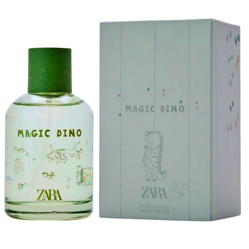 Zara Magic Dino Cologne for Kids Fun and Gentle Fragrance Perfect for Daily Wear Long-Lasting Perfume Eau de Toilette 100ml (3.4 fl. oz.)