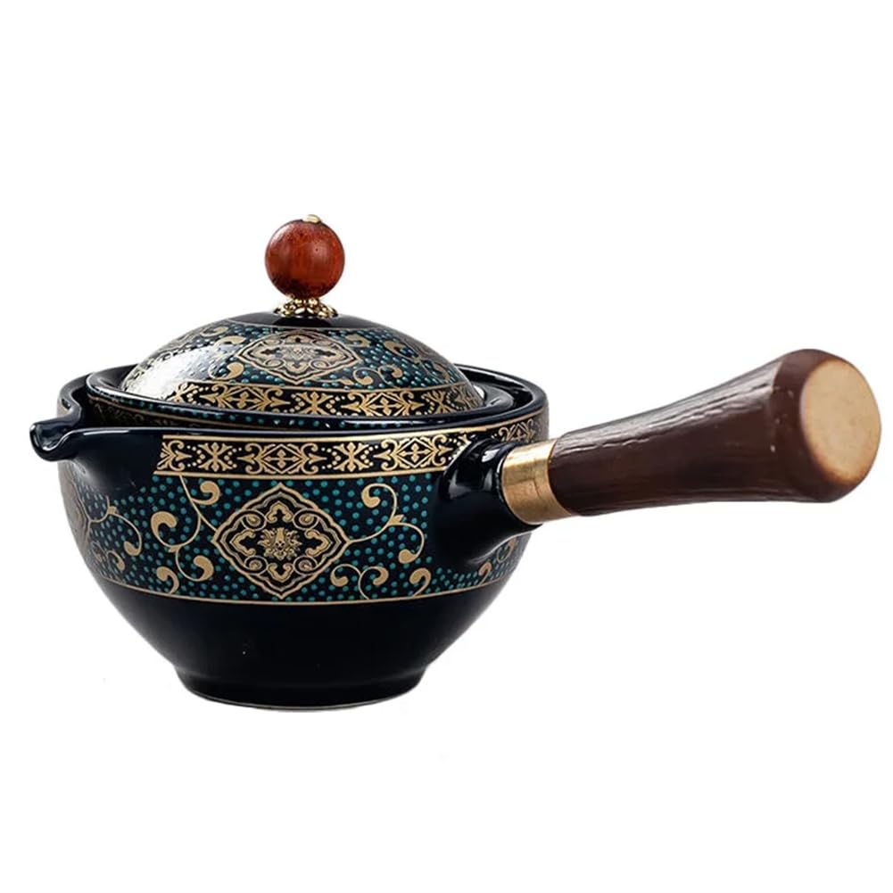 Hndhbfgrt Portable Tea Maker Travel Teaware Set Ceramic Tea Cup Teapot Infuser Outdoor Teaware