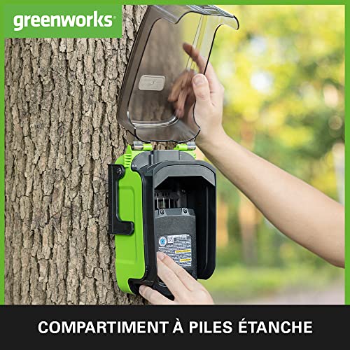 Greenworks G24SWP Pompe à Eau Submersible Sans Fil, 1800L/heure, Raccord Rapide 1/2", Tête de Pulvérisation 8-en-1, Tuyau de 2m SANS Batterie 24V Ni Chargeur, Garantie 3 Ans